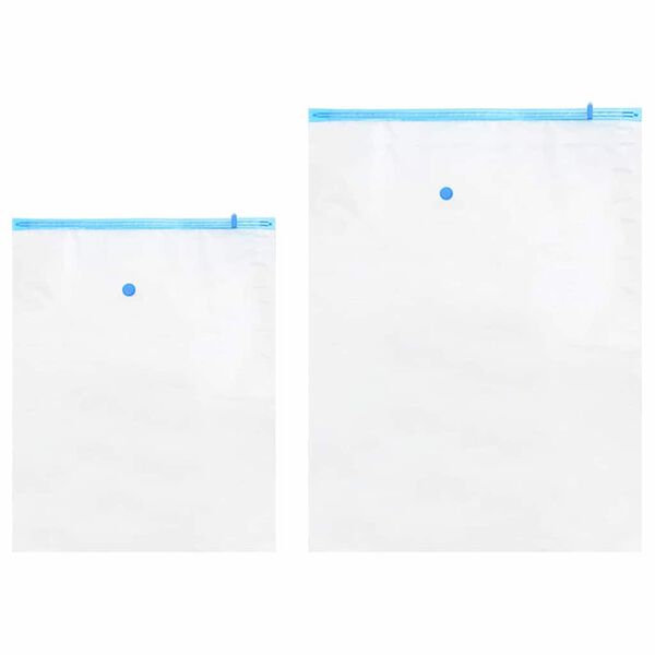 vidaXL Storage Bags 5 pcs Transparent and Blue 130 x 100 cm