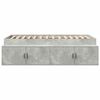 vidaXL Bed Frame Concrete Grey 100 x 200 cm Engineered Wood
