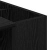 vidaXL Desk Black Oak 109 x 50 x 78 cm Engineered Wood