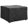 vidaXL Furniture Cover Plain Black 82 x 82 x 50 cm Fabric