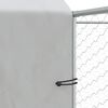 vidaXL Outdoor Dog Kennel with Roof Silver 10x10x2.5 m Galvanised Steel