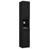 vidaXL Bathroom Cabinet Black 32x34x188.5 cm Engineered Wood