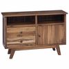 vidaXL Sideboard with Drawer Natural 100 x 30 x 68 cm Solid Teak Wood