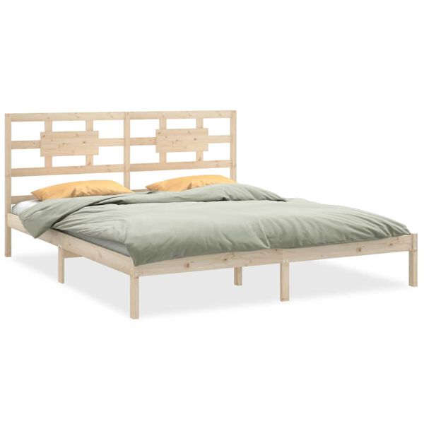 vidaXL Bed Frame without Mattress 200x200 cm Solid Wood