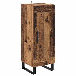 vidaXL Sideboard Old Wood 34.5 x 34 x 90 cm Engineered Wood and Iron
