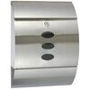 HI Mailbox | Silver | Stainless steel | 30x12x40 cm | Mailbox | Rectangular