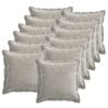 vidaXL Cushion Cover 12 pcs HOUTEN Light Grey 50 x 50 cm