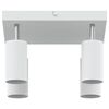 vidaXL Ceiling Spotlight with Spotlights White 26 x 26 x 16.5 cm Metal