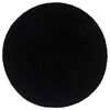 vidaXL Placemats 4 pcs Plain Black 38 cm Round Cotton