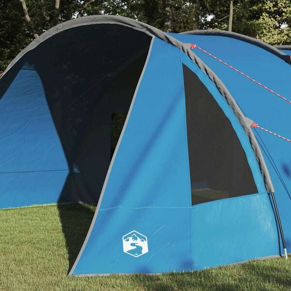 vidaXL Tunnel Tent with Roof Blue and Grey 890 x 470 x 220 cm