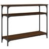 vidaXL Console Table Brown Oak 100x29x75 cm Engineered Wood