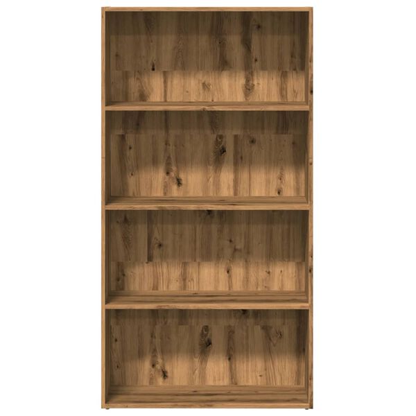 vidaXL Bookcase Artisian Oak 80x30x152 cm Engineered Wood