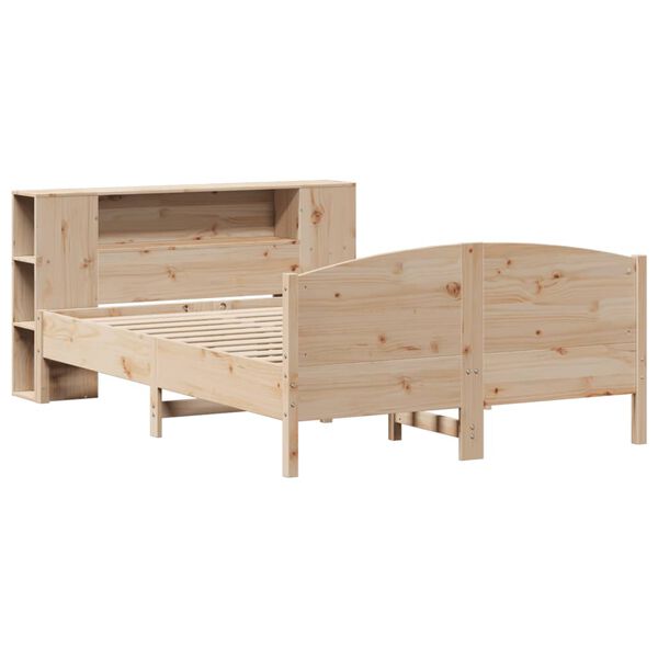 vidaXL Bookcase Bed without Mattress 140x200cm Solid Wood Pine