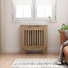 vidaXL Radiator Cover Artisan Oak 78 x 19 x 81.5 cm Engineered Wood