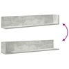 vidaXL Wall Shelves 2 pcs Concrete Grey 100x16.5x16.5 cm Engineered Wood