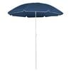 vidaXL Garden Parasol | Blue | Polyester, Steel | Tiltable | Garden Parasol