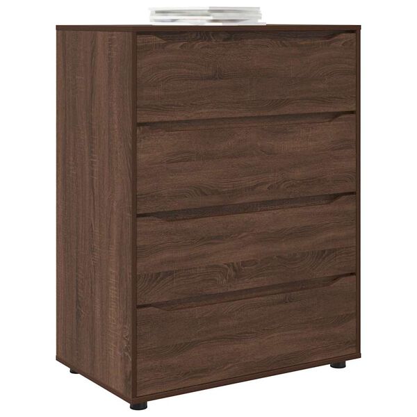 vidaXL Storage Cabinets 2 pcs Brown Oak 80 x 48 x 105 cm