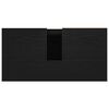 vidaXL Bathroom Sink Cabinet Black Oak 65 x 33 x 60 cm Engineered Wood