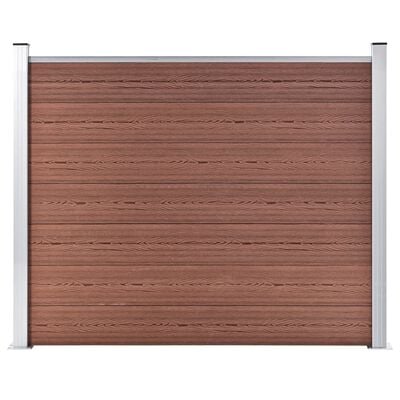 vidaXL Fence Panel WPC 180x146 cm Brown