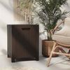 vidaXL Garden Storage Box 39x39x46 cm PP Rattan Brown