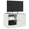 vidaXL TV Cabinets 2 pcs White 67x39x44 cm Steel