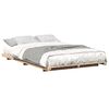 vidaXL Bed Frame Brown 135 x 190 cm Solid Pine Wood