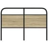 vidaXL Headboard Sonoma Oak 120 cm Steel and Engineered Wood