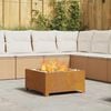 vidaXL Fire Pit Brown 60 x 60 x 30 cm Weathering Steel