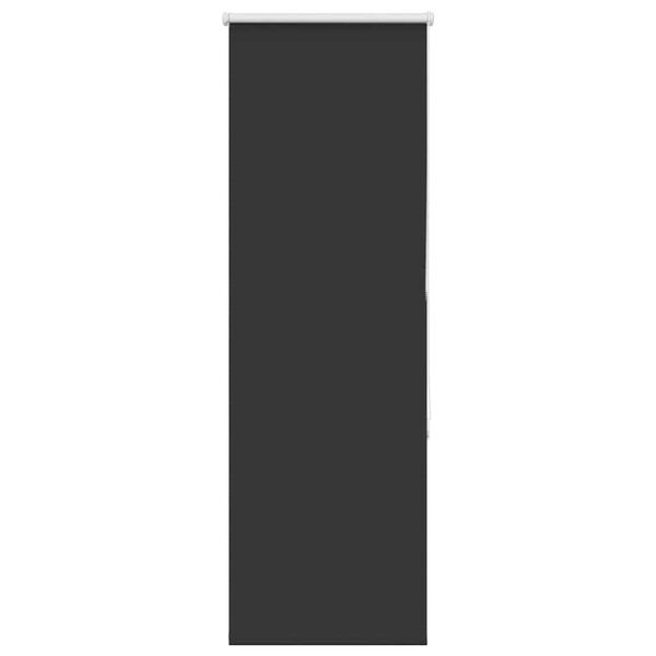 vidaXL Roller Blind Blackout Black 40x130 cm Fabric Width 35.7 cm Polyester