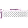 vidaXL Stair Tread Rectangular 4 pcs Silver 90 x 20 cm Aluminium