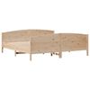 vidaXL Bed Frame without Mattress 200x200 cm Solid Wood Pine