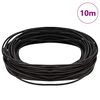 vidaXL Leather Cord Dark Brown &Oslash;2 mm x 10 m Leather