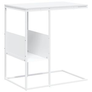 vidaXL Side Table White 55x36x59.5 cm Engineered Wood