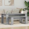 vidaXL Coffee Table Set 2 pcs Grey Sonoma Engineered Wood