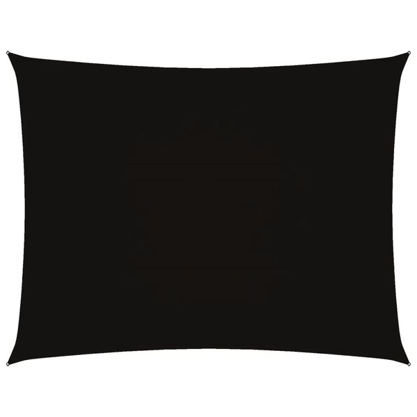 vidaXL Sunshade Sail Oxford Fabric Rectangular 3.5x5 m Black