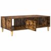 vidaXL Coffee Table Smoked Oak 102 x 55 x 35 cm Engineered Wood