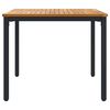 vidaXL Outdoor Tables Natural and black 90 x 90 x 75 cm