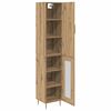 vidaXL Highboard 2 pcs Artisan Oak Engineered Wood