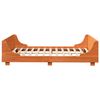 vidaXL Bed Frame without Mattress Wax Brown 150x200 cm King Size Solid Wood Pine