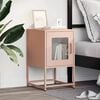 vidaXL Bedside Cabinet Pink 36x39x60.5 cm Cold-rolled Steel