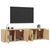 vidaXL Wall-mounted TV Cabinets 2 pcs Sonoma Oak 80x34.5x40 cm
