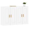 vidaXL Wall Mounted Cabinets 2 pcs White Engineered Wood