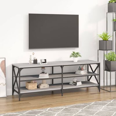 vidaXL TV Cabinet Grey Sonoma 140x40x50 cm Engineered Wood