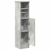 vidaXL Bathroom Cabinet with Roll Holder Concrete Grey 20.5x22x90 cm