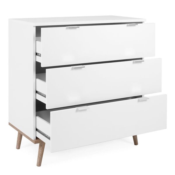 Finori Chest of Drawers G&ouml;teborg 1 White and Sonoma Oak
