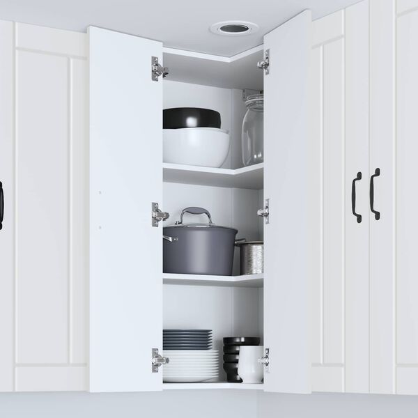 vidaXL Dishwasher Panel Lucca White 57 x 57 x 100 cm Engineered Wood