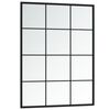 vidaXL Wall Mirrors 3 pcs Black 80x60 cm Metal