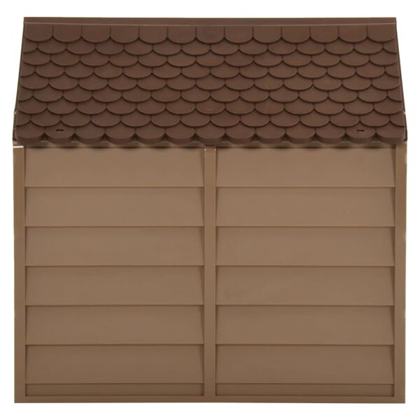 vidaXL Dog House Brown 71x71.5x68 cm PP