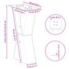 vidaXL Coffee Table Legs X-Shaped 2 pcs White 38x(42-43) cm Steel