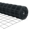 vidaXL Euro Fence Grey 1.4 x 10 m PVC-coated iron